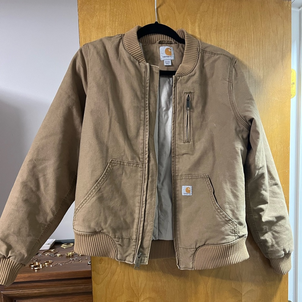 Carhartt Tan Zip-Up Jacket